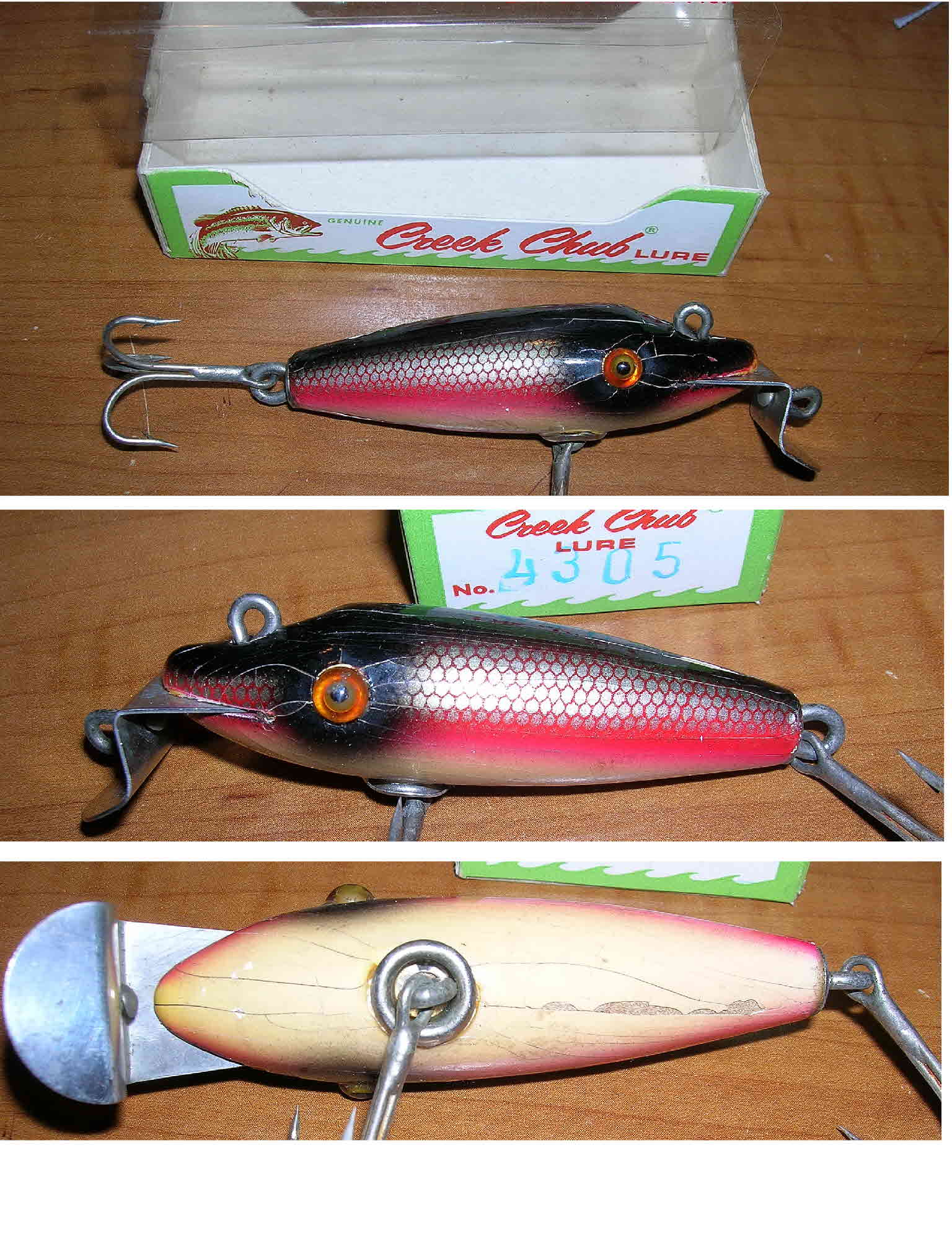 SHARP CREEK CHUB Green Gar; Uncommon Wood Lure, GE $595.00 - PicClick