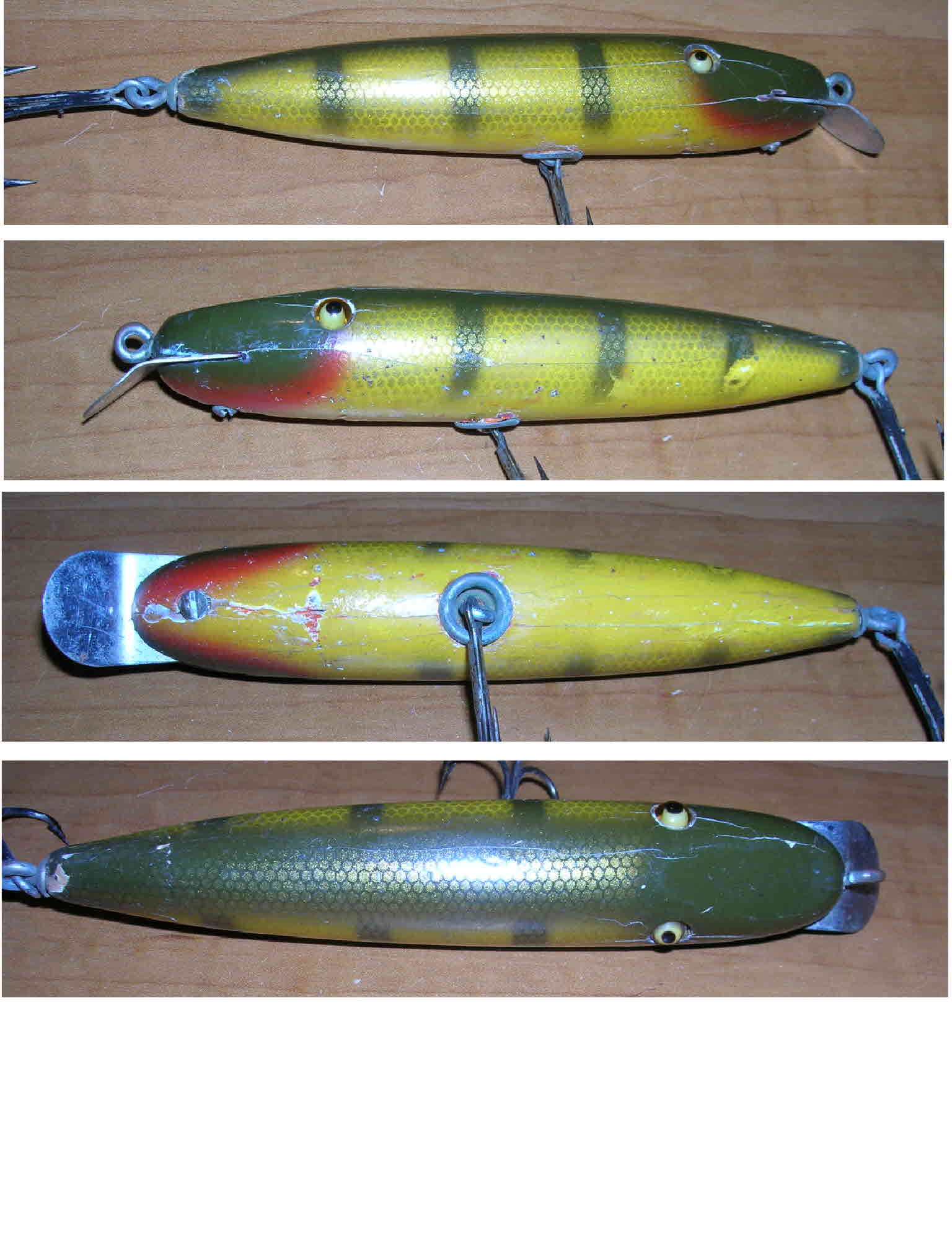 Fishing Lures, Creek Chub Shur Strike River Master, Damage, 3” Crank Bait.