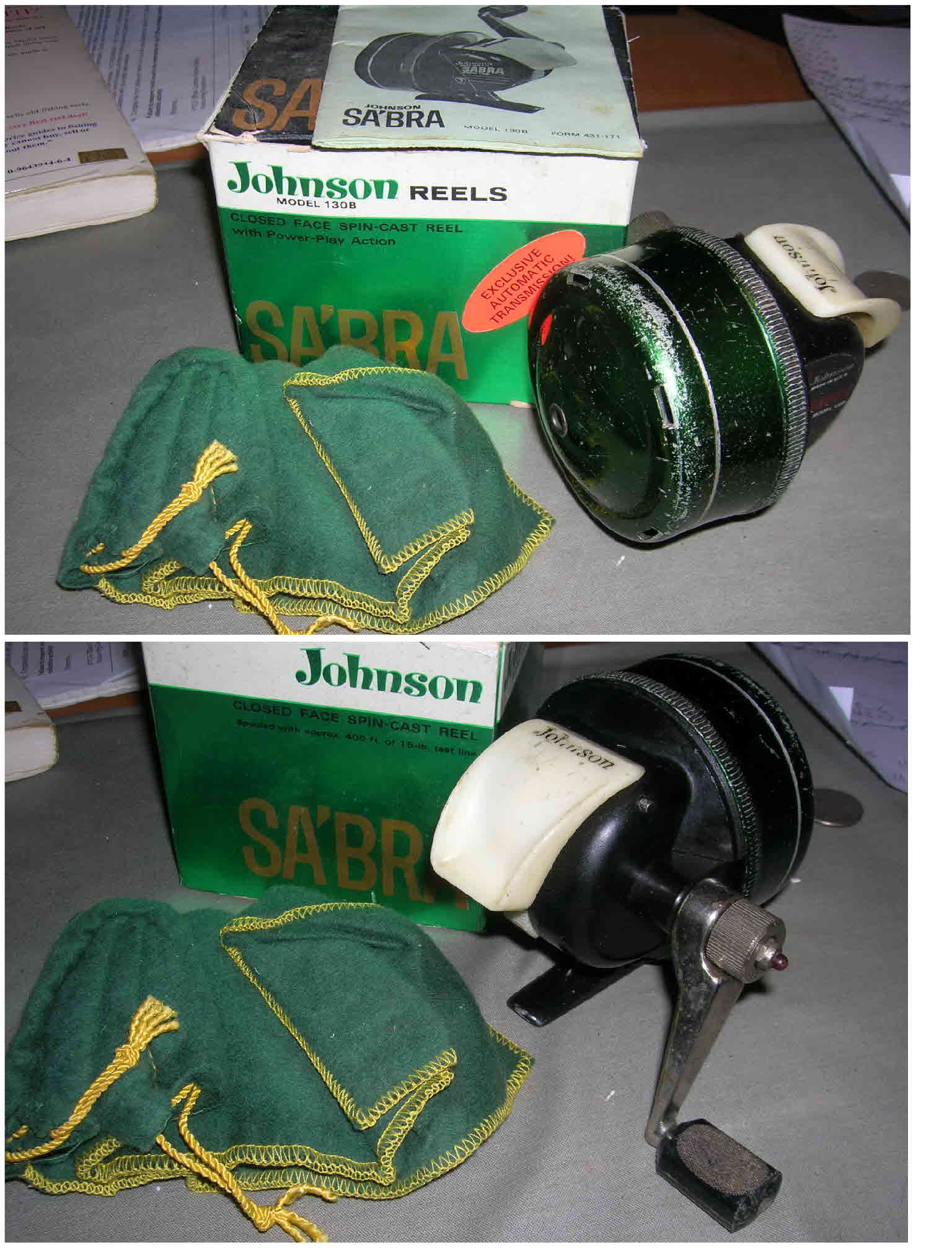 Vintage Johnson Century Model 100B Closed Face Spincast Reel - Made in  U.S.A.
