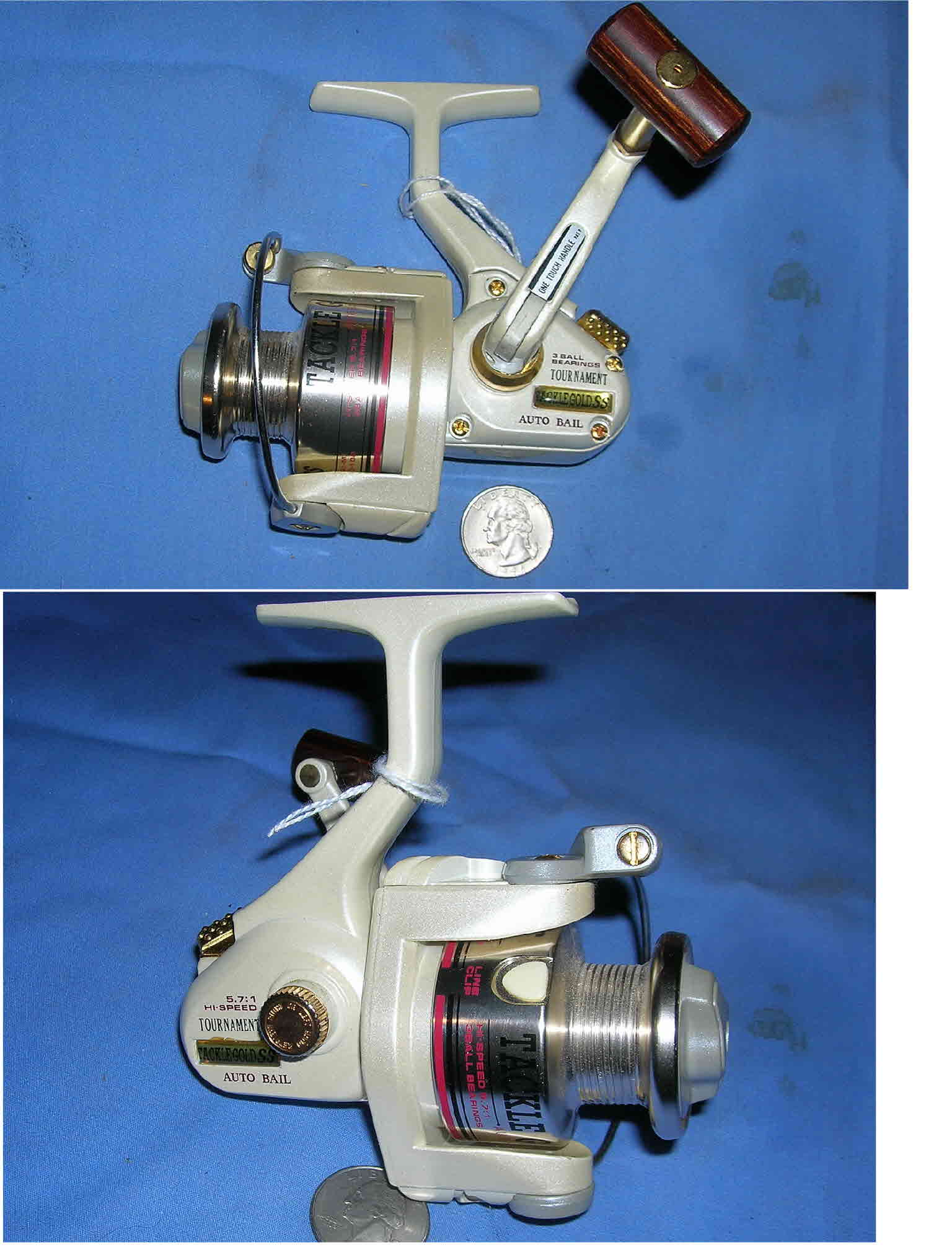 Pflueger ATLAPAC No.#1640 Size 4/0 Nickel Silver with Original Tin Can &  Felt Bag Circa-1929 — VINTAGE FISHING REELS