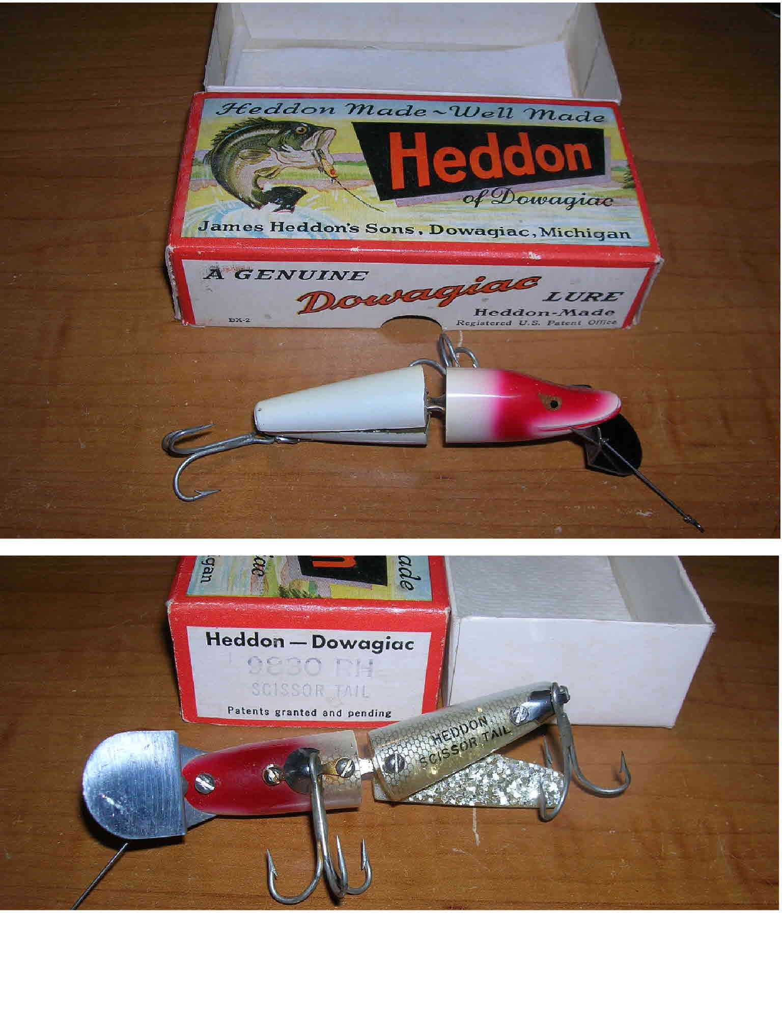 Antique Heddon Lures