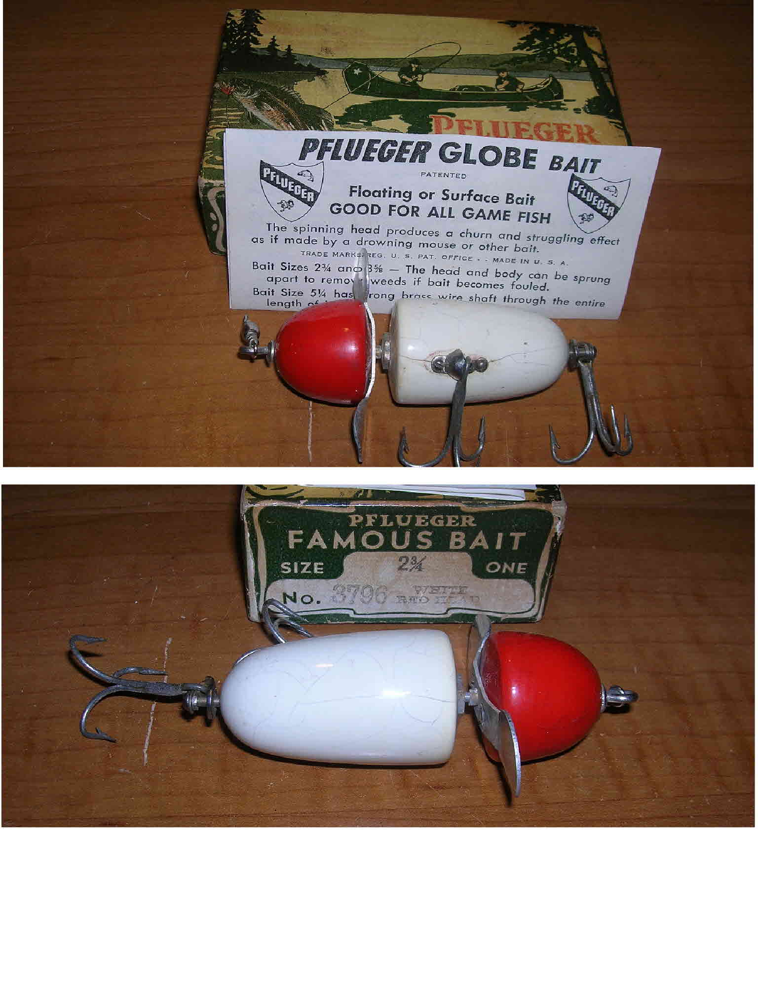 Bomber Wood Fishing Lure 2-3/4 model with Box