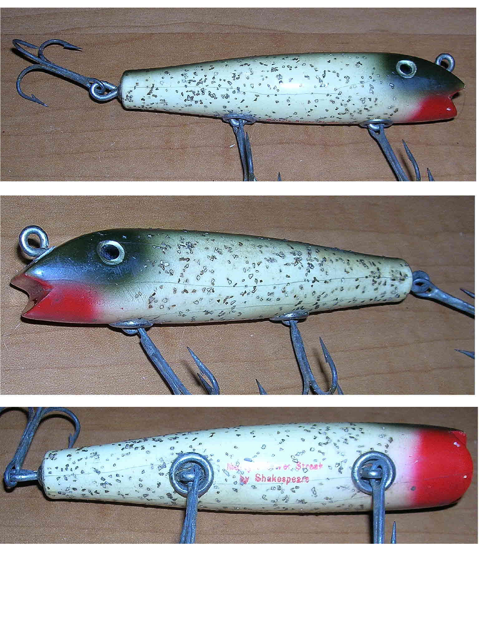 Vintage Fishing Lures Pike Lures Swim Whizz, Bomber Lures Lot/8