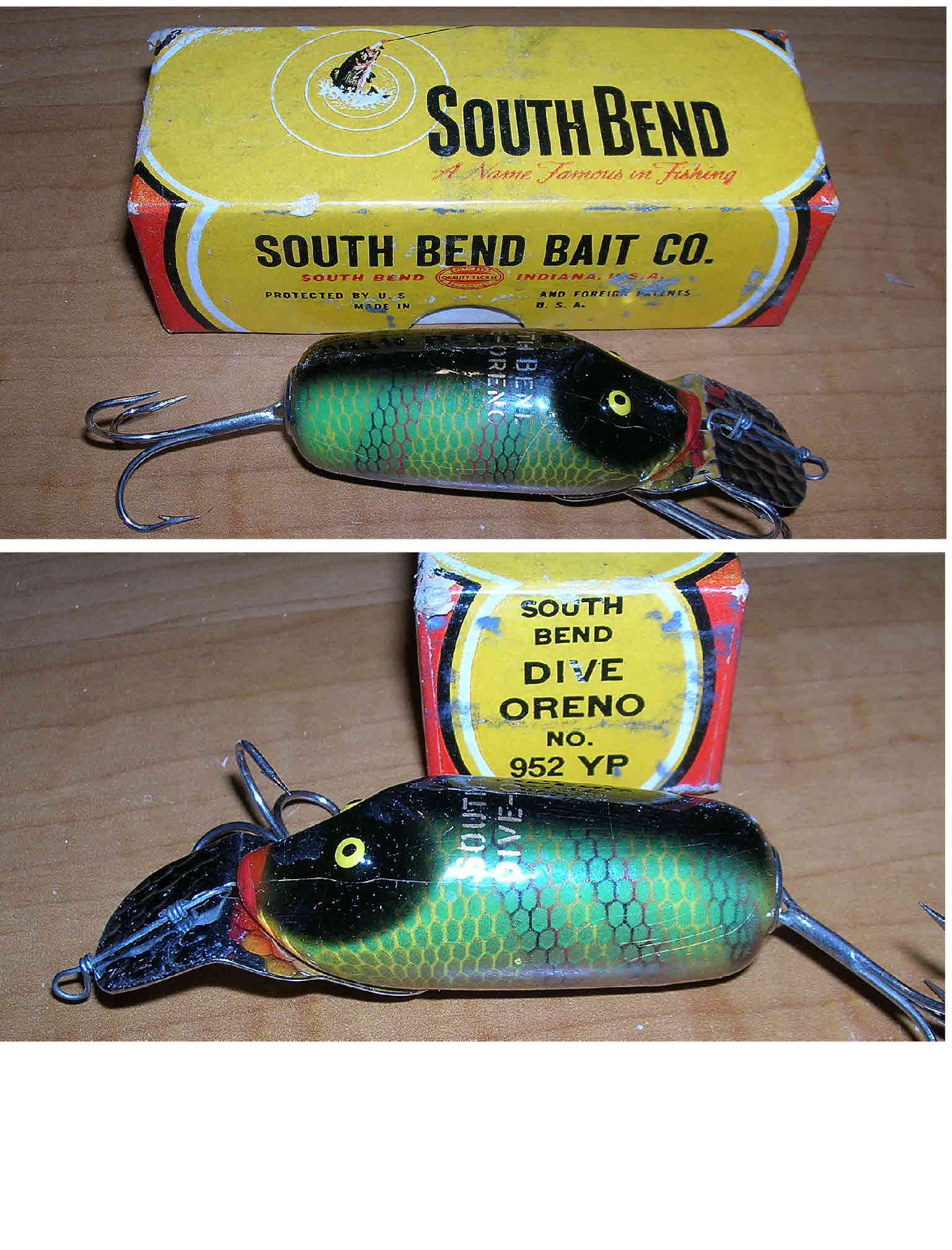 80TH ANNIVERSARY SOUTH BEND BASS ORENO LURE W/BOX