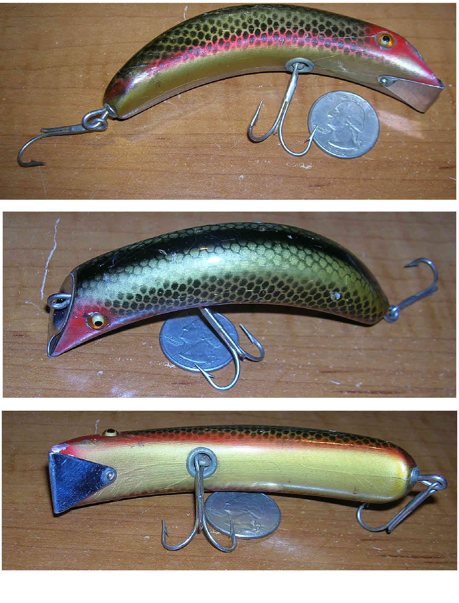 123023 VINTAGE SOUTH BEND ? NO EYE BASS ORENO WOOD LURE 3.75 - La Paz  County Sheriff's Office Dedicated to Service